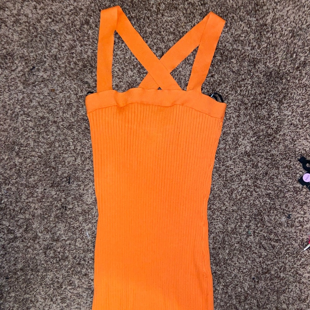 Forever 21 Orange Sickle Knit Dress 🍊